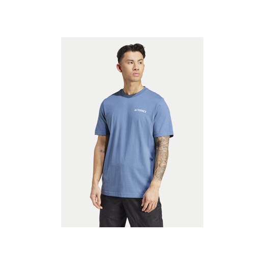 adidas T-Shirt Terrex Graphic MTN 2.0 IM8354 Niebieski Regular Fit ze sklepu MODIVO w kategorii T-shirty męskie - zdjęcie 171377915