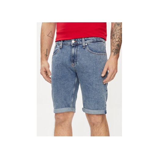 Tommy Jeans Szorty jeansowe Ronnie DM0DM19155 Niebieski Slim Fit ze sklepu MODIVO w kategorii Spodenki męskie - zdjęcie 171378138