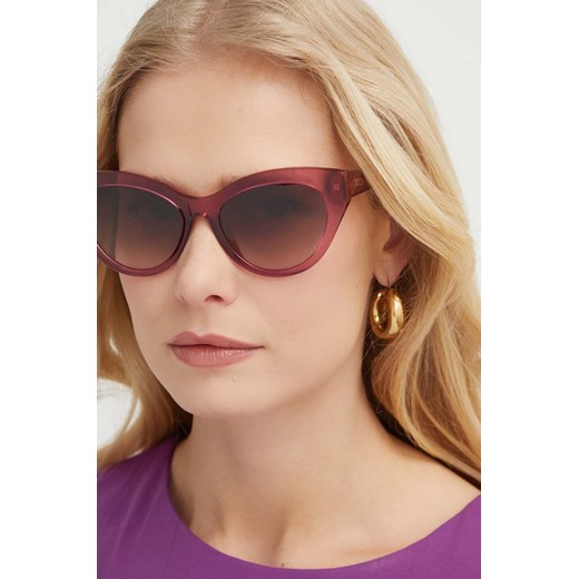 Tous okulary przeciwsłoneczne damskie kolor fioletowy STOB86_540AFD ze sklepu ANSWEAR.com w kategorii Okulary przeciwsłoneczne damskie - zdjęcie 171379249