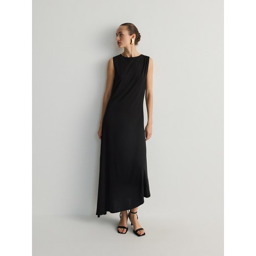 Reserved - Asymetrczna sukienka - czarny ze sklepu Reserved w kategorii Sukienki - zdjęcie 171393769