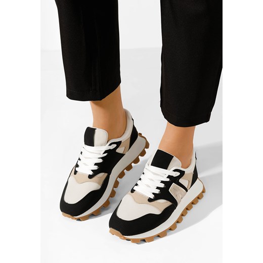 Czarne sneakersy na platformie Evalina ze sklepu Zapatos w kategorii Buty sportowe damskie - zdjęcie 171394208