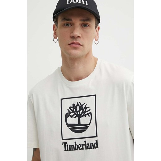 T-shirt męski Timberland z krótkim rękawem biały 