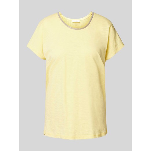 T-shirt zdobiony kamieniami ze sklepu Peek&Cloppenburg  w kategorii Bluzki damskie - zdjęcie 171397029