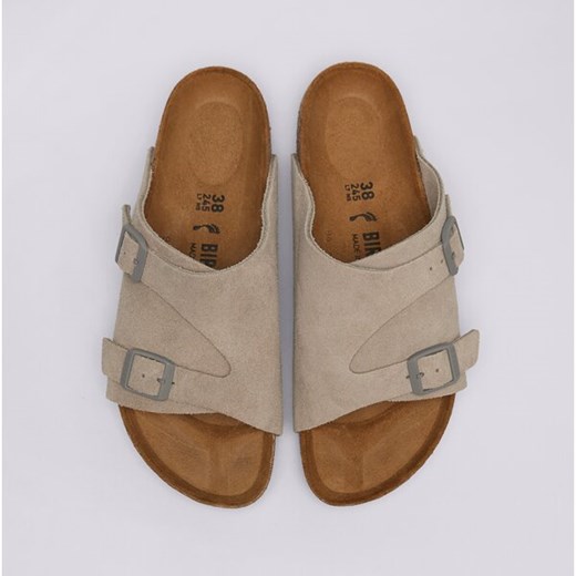 Klapki damskie BIRKENSTOCK brązowe bez zapięcia 