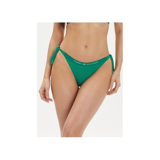Tommy Hilfiger Dół od bikini UW0UW05260 Zielony ze sklepu MODIVO w kategorii Stroje kąpielowe - zdjęcie 171400316