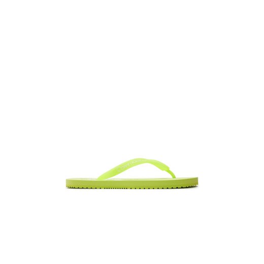 Calvin Klein Jeans Japonki Beach Sandal Monologo Tpu YW0YW01246 Zielony ze sklepu MODIVO w kategorii Klapki damskie - zdjęcie 171400538