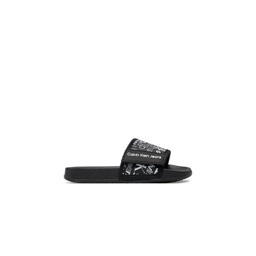 Calvin Klein Jeans Klapki V3X0-80923-1172 Czarny ze sklepu MODIVO w kategorii Klapki dziecięce - zdjęcie 171401517