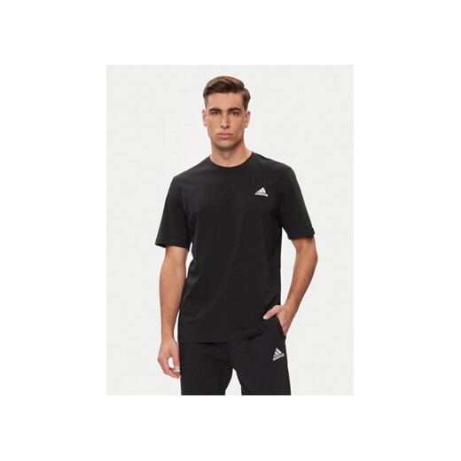 adidas T-Shirt Essentials Single Jersey Embroidered Small Logo T-Shirt IC9282 Czarny Regular Fit ze sklepu MODIVO w kategorii T-shirty męskie - zdjęcie 171401579