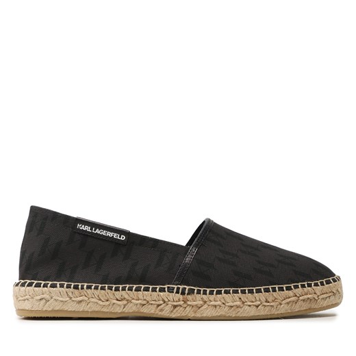 Espadryle KARL LAGERFELD KL70103 Black ze sklepu eobuwie.pl w kategorii Espadryle męskie - zdjęcie 171402258