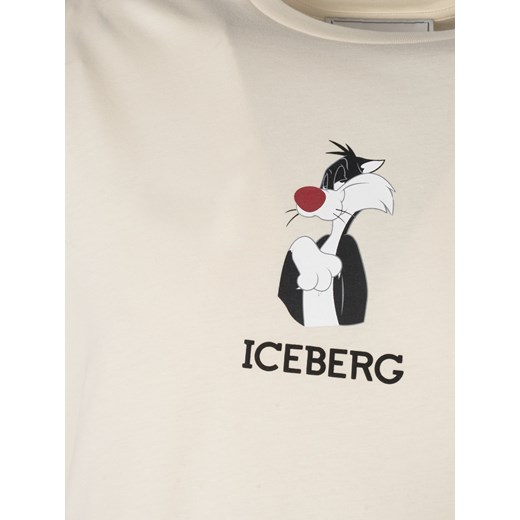Iceberg T-Shirt "Sylvester" | F0226301 | Mężczyzna | Beżowy Iceberg 3XL okazyjna cena ubierzsie.com