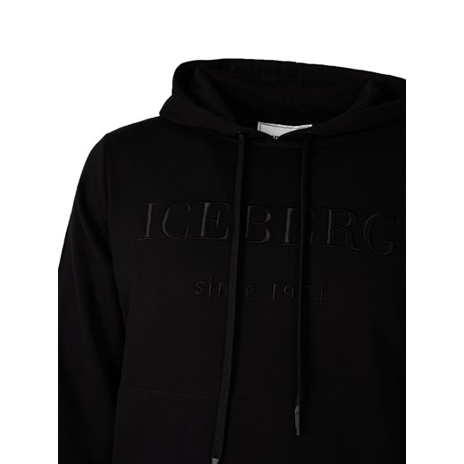 Iceberg Bluza "Hoodie" | E0606300 | Mężczyzna | Czarny Iceberg M wyprzedaż ubierzsie.com