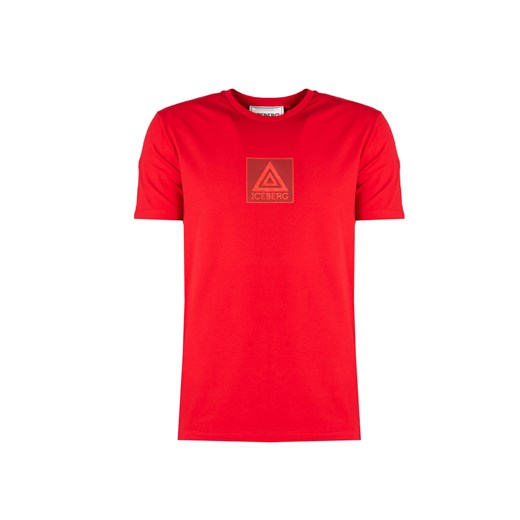 Iceberg T-Shirt "C-Neck" | F020639A | Mężczyzna | Czerwony ze sklepu ubierzsie.com w kategorii T-shirty męskie - zdjęcie 171404479