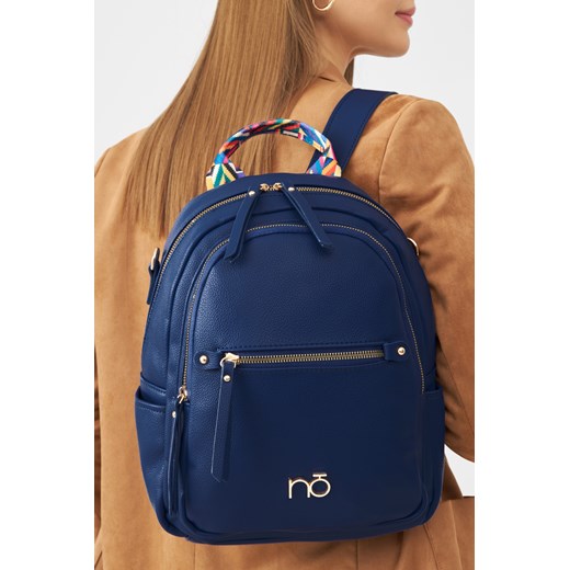 Plecak 2 w 1 NOBO z kolorowym paskiem niebieski Nobo One size NOBOBAGS.COM wyprzedaż