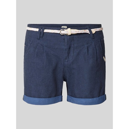 Szorty jeansowe o kroju regular fit z paskiem model ‘Heeven’ ze sklepu Peek&Cloppenburg  w kategorii Szorty - zdjęcie 171406087