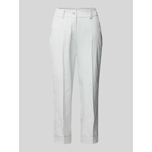 Chinosy o skróconym kroju slim fit model ‘DORA’ ze sklepu Peek&Cloppenburg  w kategorii Spodnie damskie - zdjęcie 171406115
