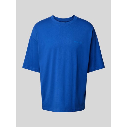 T-shirt o kroju oversized z okrągłym,prążkowanym dekoltem ze sklepu Peek&Cloppenburg  w kategorii T-shirty męskie - zdjęcie 171406289