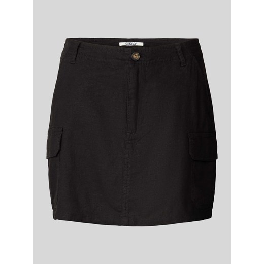 Spódnica mini z mieszanki lnu i wiskozy model ‘MALFY’ ze sklepu Peek&Cloppenburg  w kategorii Spódnice - zdjęcie 171406339