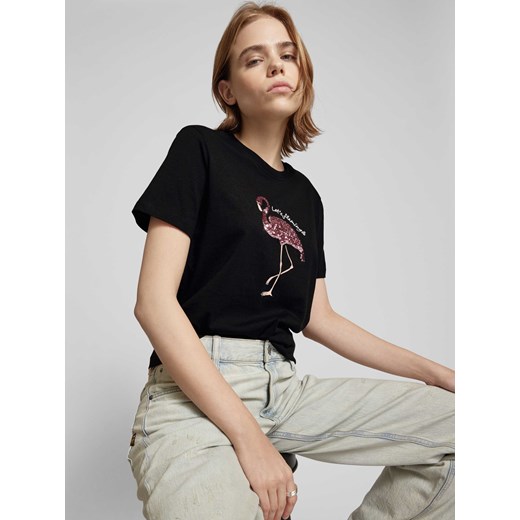 T-shirt o kroju regular fit z cekinami model ‘KITA’ S Peek&Cloppenburg 
