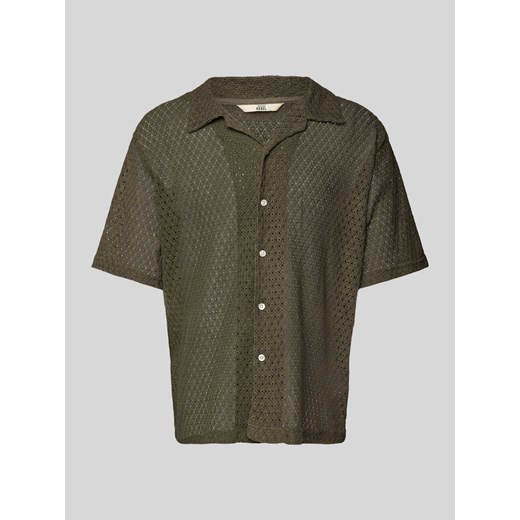 Koszula casualowa o kroju regular fit z ażurowym wzorem model ‘MADDEN’ ze sklepu Peek&Cloppenburg  w kategorii Koszule męskie - zdjęcie 171406388