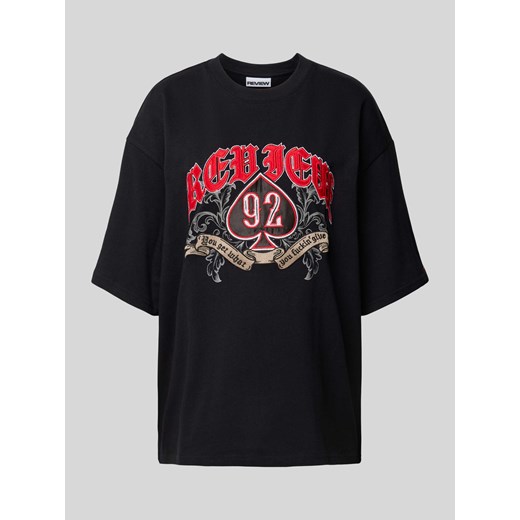 T-shirt typu oversized z nadrukiem z motywem ze sklepu Peek&Cloppenburg  w kategorii Bluzki damskie - zdjęcie 171406455