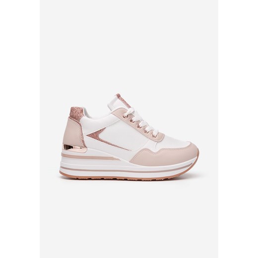 Różowe sneakersy damskie na koturnie Bienna Zapatos 38 Zapatos