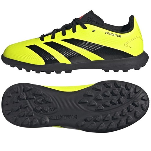 Buty piłkarskie adidas Predator League L Tf Jr IG5444 żółte ze sklepu ButyModne.pl w kategorii Buty sportowe dziecięce - zdjęcie 171409459