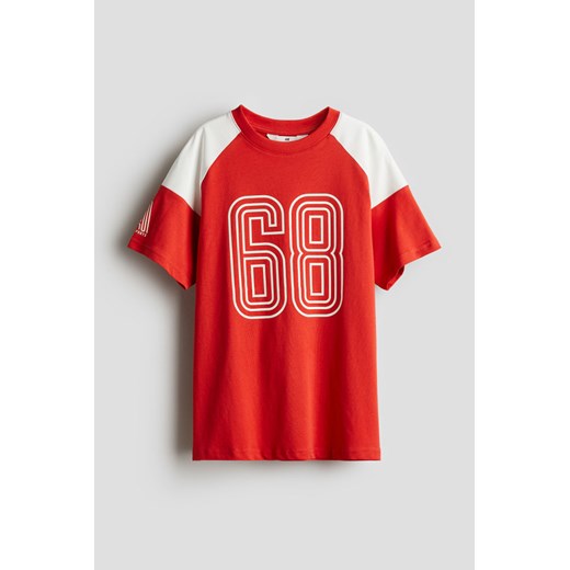 H & M - T-shirt z nadrukiem - Czerwony ze sklepu H&M w kategorii T-shirty chłopięce - zdjęcie 171410257