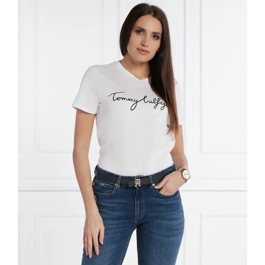 Tommy Hilfiger T-shirt REG C-NK SIGNATURE | Regular Fit Tommy Hilfiger S wyprzedaż Gomez Fashion Store