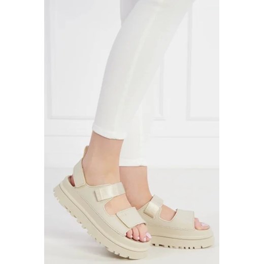 Sandały damskie UGG casual na platformie z tkaniny letnie 