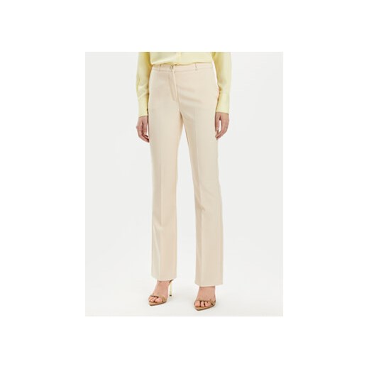 Rinascimento Spodnie materiałowe CFC0118270003 Beżowy Regular Fit ze sklepu MODIVO w kategorii Spodnie damskie - zdjęcie 171411779