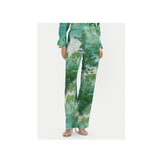 Replay Spodnie materiałowe W8108.000.74972 Zielony Regular Fit ze sklepu MODIVO w kategorii Spodnie damskie - zdjęcie 171412478