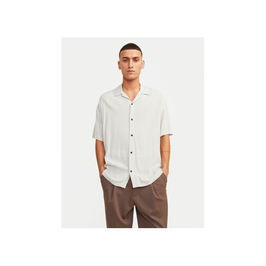 Jack&Jones Koszula Jeff 12248386 Écru Relaxed Fit ze sklepu MODIVO w kategorii Koszule męskie - zdjęcie 171412637