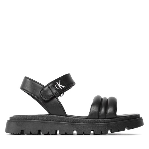Sandały Calvin Klein Jeans Velcro Sandal V4A2-80512-1614 Czarny ze sklepu eobuwie.pl w kategorii Sandały dziecięce - zdjęcie 171415266
