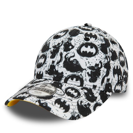 Czapka z daszkiem New Era Kids Super Aop 940 Batman 60435030 S Biały ze sklepu eobuwie.pl w kategorii Czapki dziecięce - zdjęcie 171415719