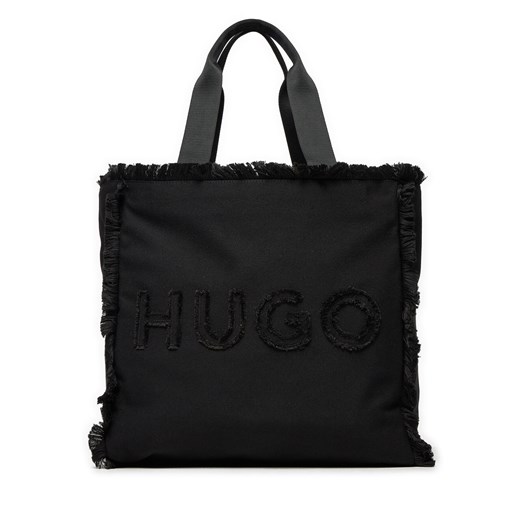 Torebka Hugo Becky Tote C. 50516662 Czarny ze sklepu eobuwie.pl w kategorii Torby Shopper bag - zdjęcie 171415796