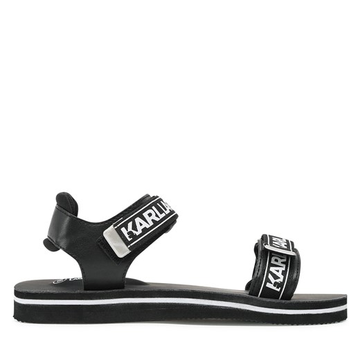 Sandały Karl Lagerfeld Kids Z19100 S Black 09B ze sklepu eobuwie.pl w kategorii Sandały damskie - zdjęcie 171417195