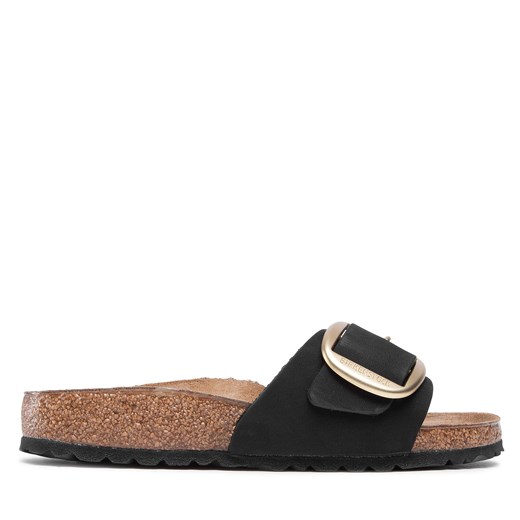 Klapki Birkenstock Madrid Big Buckle 1023373 Black ze sklepu eobuwie.pl w kategorii Klapki damskie - zdjęcie 171417538