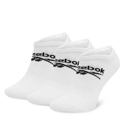 Zestaw 3 par niskich skarpet unisex Reebok R0353-SS24 (3-pack) Biały ze sklepu eobuwie.pl w kategorii Skarpetki damskie - zdjęcie 171417889