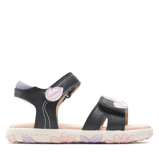 Sandały Geox J Sandal Haiti Girl J358ZA000BCC0694 M Navy/Pink Geox 24 eobuwie.pl wyprzedaż