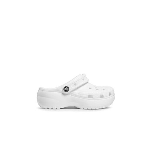 Crocs Klapki Classic Platform Clog W 206750 Biały ze sklepu MODIVO w kategorii Klapki damskie - zdjęcie 171420138