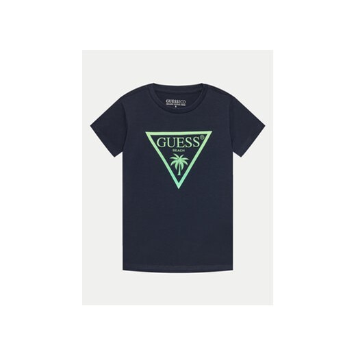 Guess T-Shirt L4GI33 J1311 Granatowy Regular Fit ze sklepu MODIVO w kategorii T-shirty chłopięce - zdjęcie 171420286