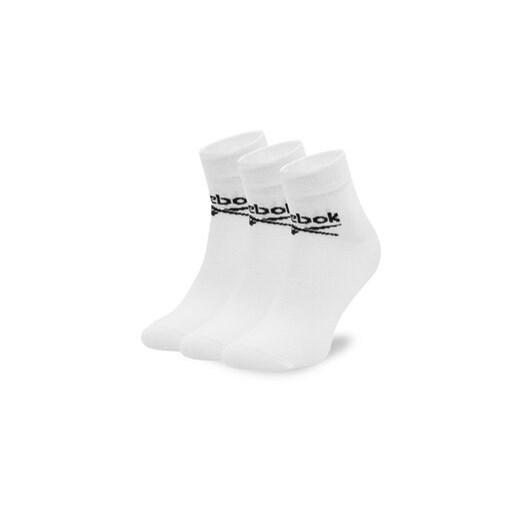 Reebok Zestaw 3 par wysokich skarpet unisex R0429-SS24 (3-pack) Biały ze sklepu MODIVO w kategorii Skarpetki damskie - zdjęcie 171420297