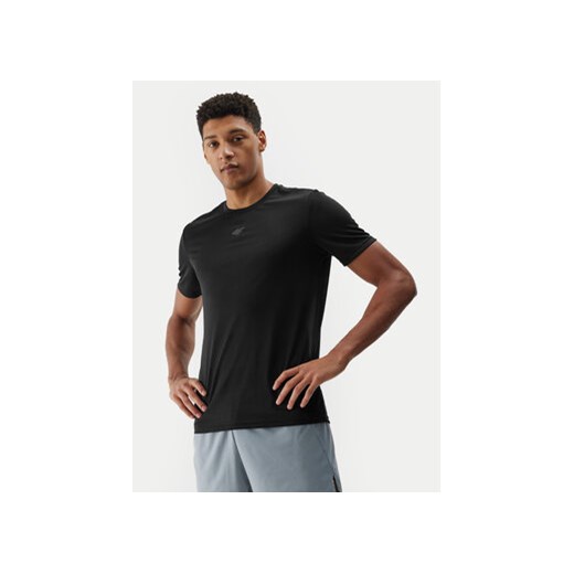 4F Koszulka techniczna 4FWSS24TFTSM697 Czarny Regular Fit ze sklepu MODIVO w kategorii T-shirty męskie - zdjęcie 171420435