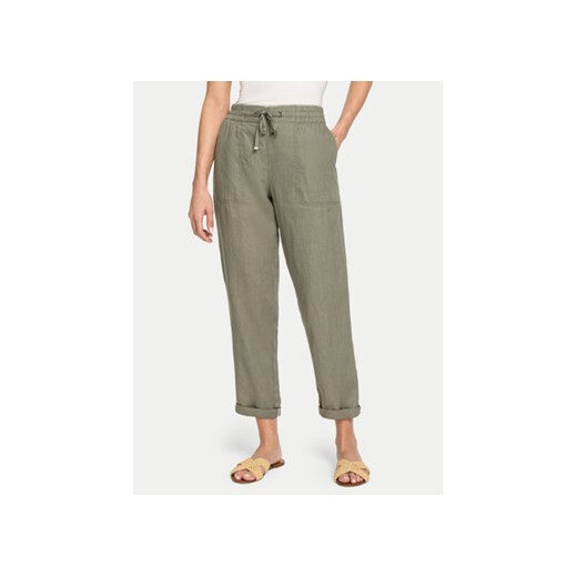 Olsen Spodnie materiałowe 14002162 Zielony Regular Fit ze sklepu MODIVO w kategorii Spodnie damskie - zdjęcie 171420546