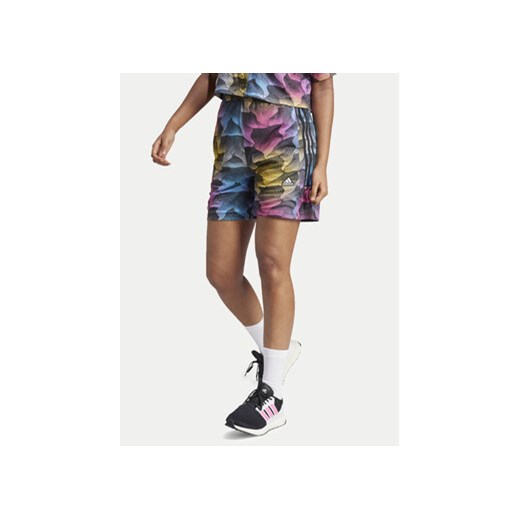 adidas Szorty sportowe Tiro Print IQ4813 Kolorowy Loose Fit ze sklepu MODIVO w kategorii Szorty - zdjęcie 171420555