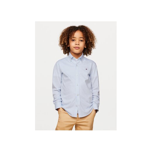 Tommy Hilfiger Koszula KB0KB08985 Niebieski Slim Fit ze sklepu MODIVO w kategorii Koszule chłopięce - zdjęcie 171420715