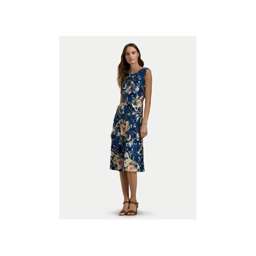 Lauren Ralph Lauren Sukienka koktajlowa 250933491001 Niebieski Regular Fit ze sklepu MODIVO w kategorii Sukienki - zdjęcie 171420806