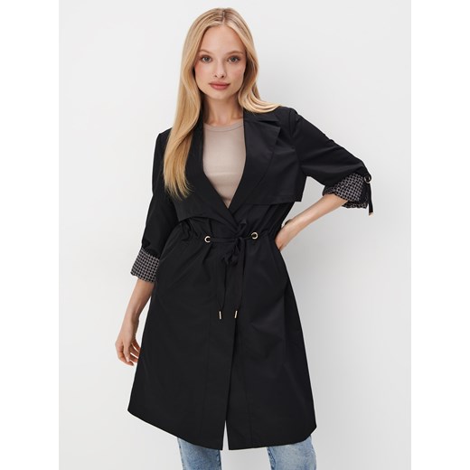 Mohito - Czarny płaszcz - czarny ze sklepu Mohito w kategorii Płaszcze damskie - zdjęcie 171421615