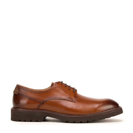 Męskie buty derby skórzane z kontrastową wstawką ze sklepu WITTCHEN w kategorii Półbuty męskie - zdjęcie 171422425