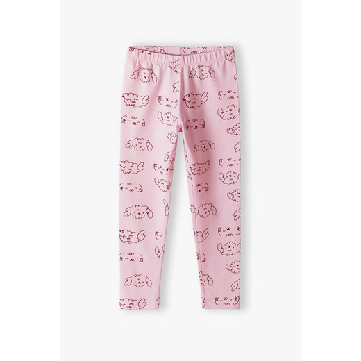 Różowe leginsy dziewczęce w pieski - 5.10.15. ze sklepu 5.10.15 w kategorii Spodnie dziewczęce - zdjęcie 171423237